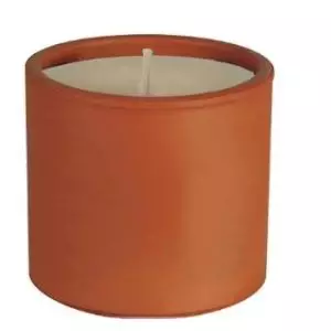 VELA TERRACOTA TEST0 citronela 6×5,5cm.