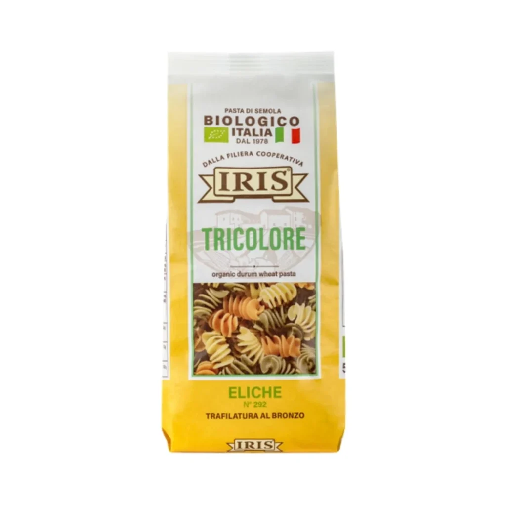 bolsa de eliche tricolore de trigo duro ecológica iris 500 g