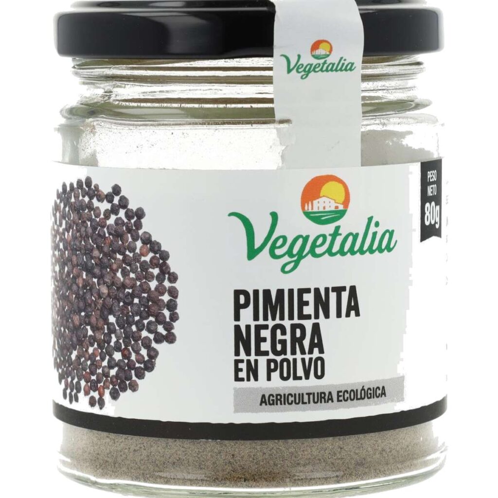 Pimienta Negra Polvo 80g BIO — Vegetalia
