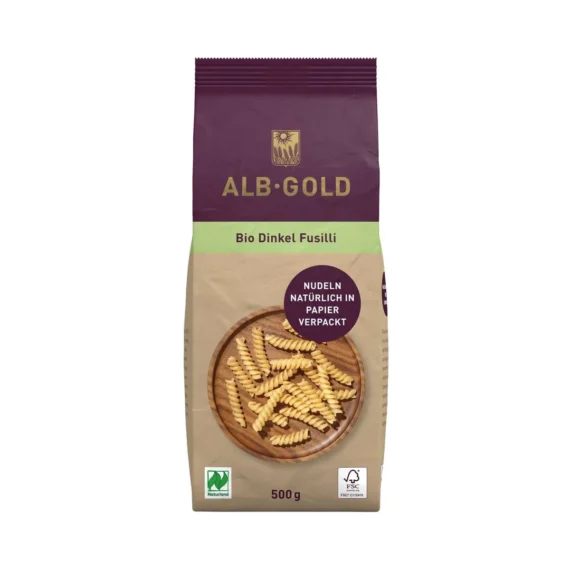 Fusilli de Espelta 500 g BIO de origen alemán