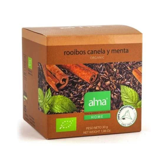 Infusiones Rooibos Canela Menta 15 pirámides BIO