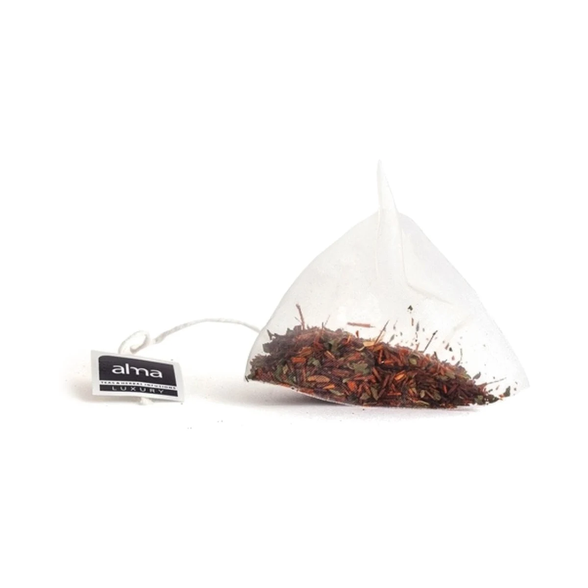 pirámide compostable de rooibos con canela y menta alma home