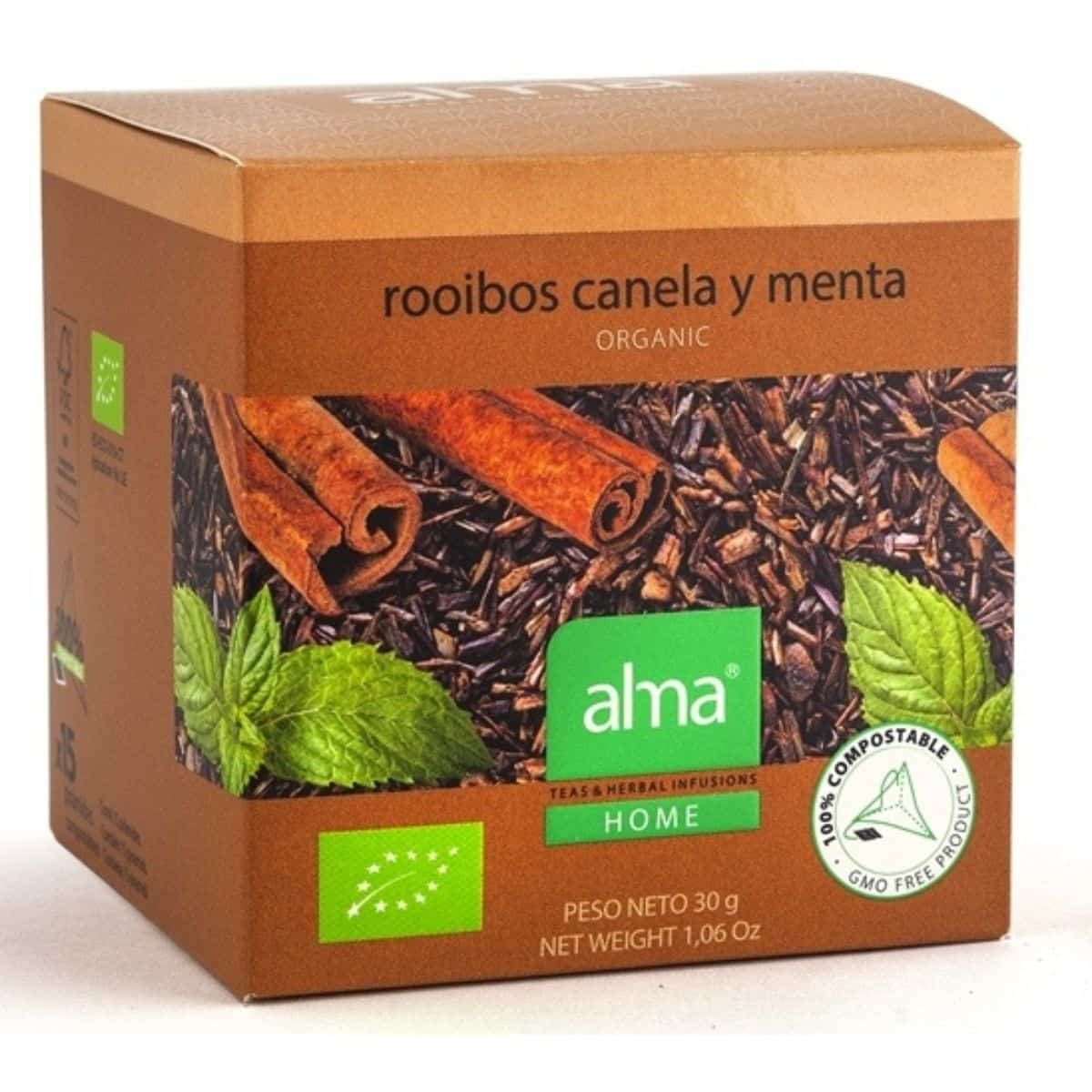 Infusiones Rooibos Canel Menta 15 pirámides BIO