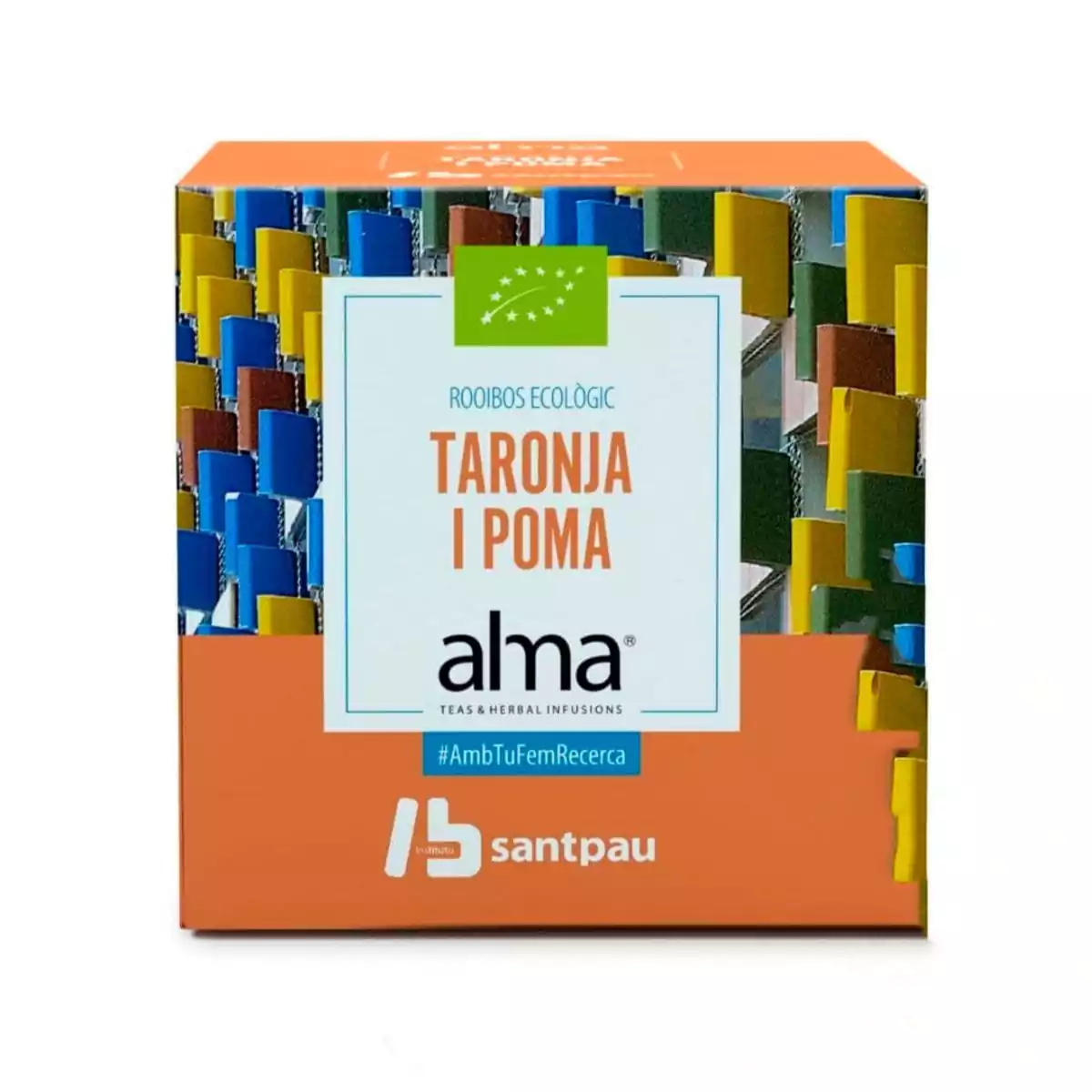 Infusiones Roobios Naranja y Manzana 15 pirámides BIO