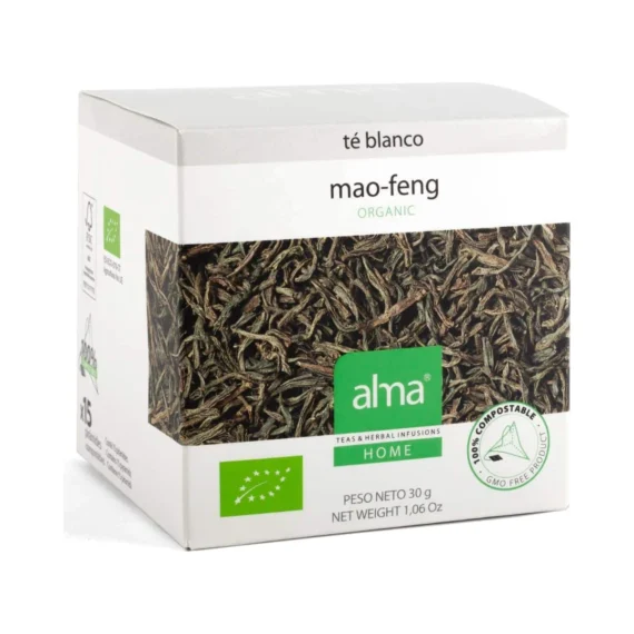 Infusiones Té Blanco Mao Feng 15 pirámides BIO