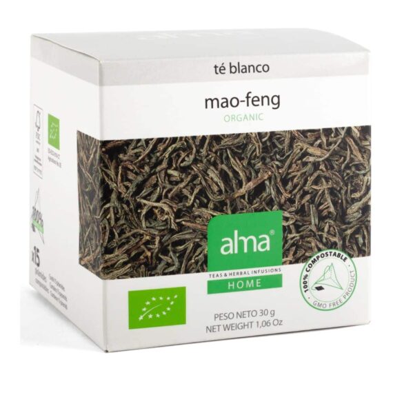 Infusiones Té Blanco Mao Feng 15 pirámides BIO