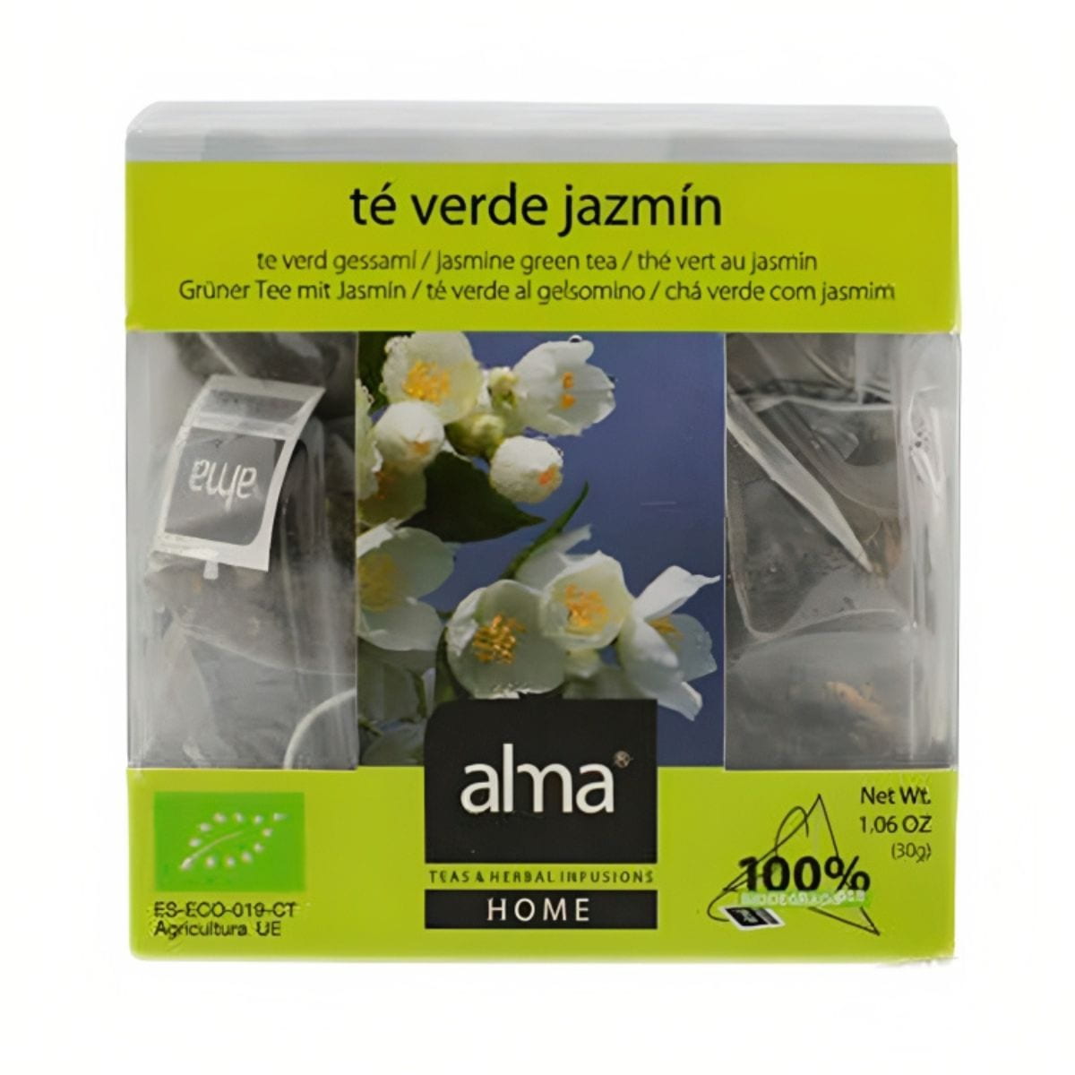 Infusiones Té Verde Jazmín 15 pirámides BIO