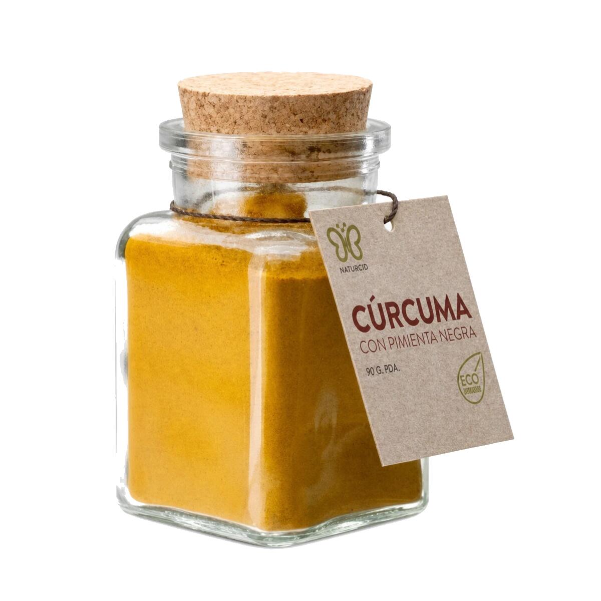 Cúrcuma y Pimienta Negra en Polvo 90g ECO
