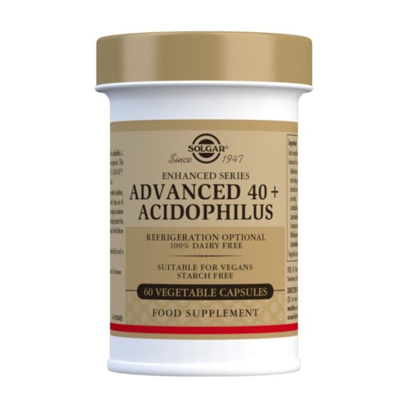 40 Plus Acidophilus Avanzado - 60 Cápsulas Veganas