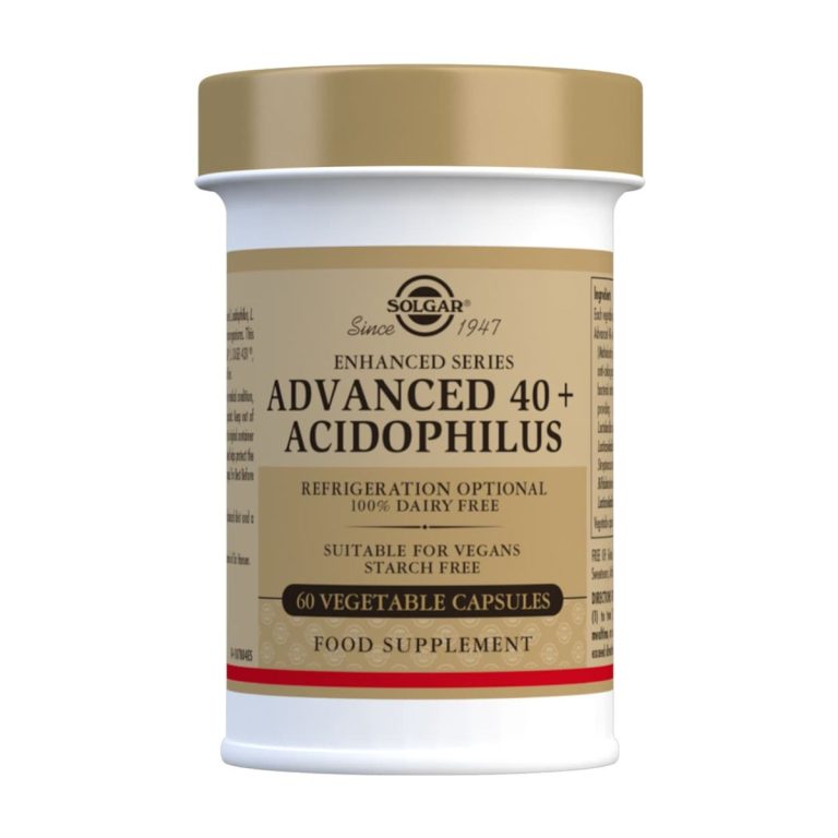 40 Plus Acidophilus Avanzado – 60 Cápsulas Veganas