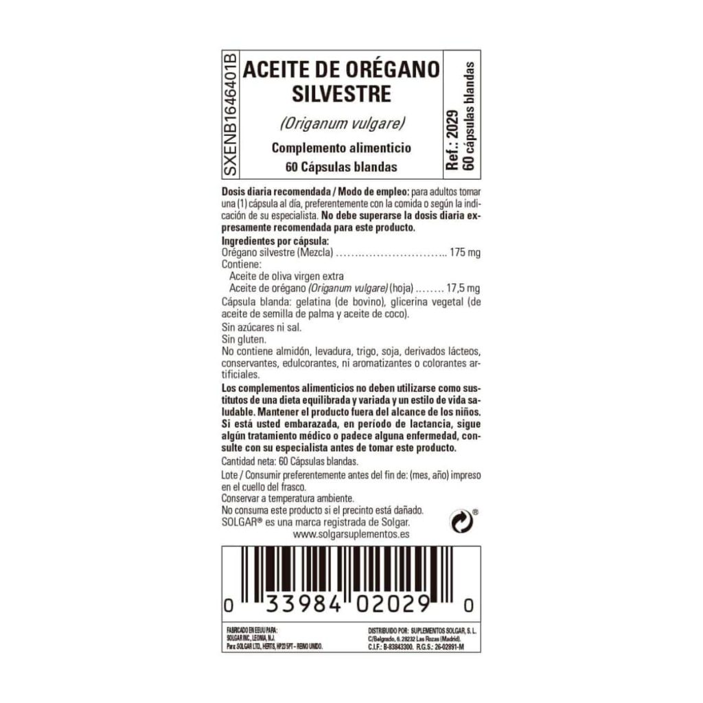 Aceite de Orégano Silvestre - 60 Perlas detalle 1