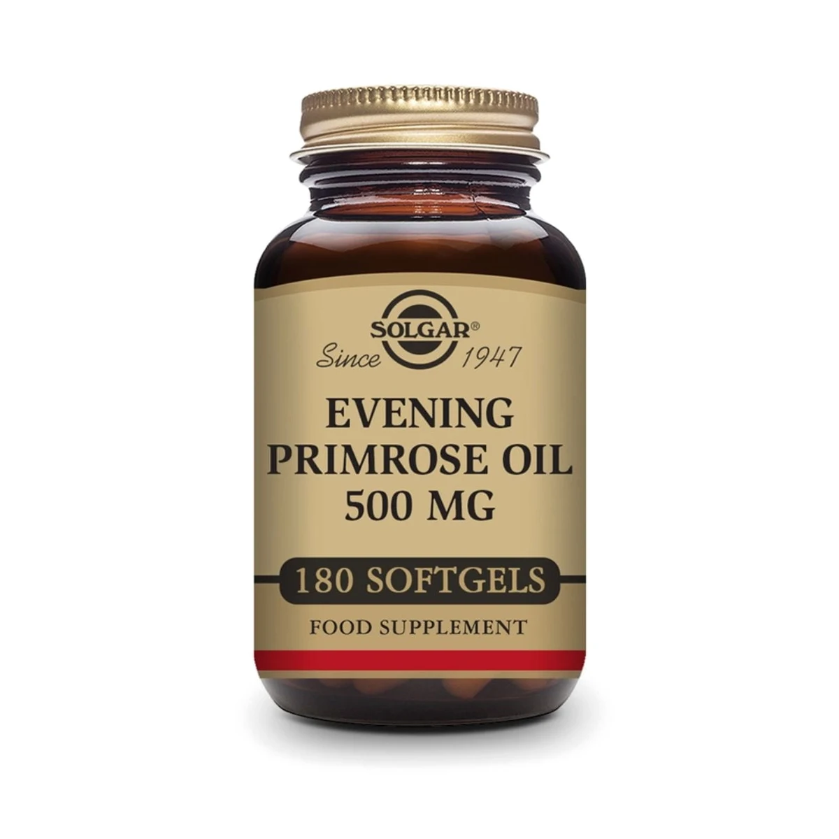 bote de aceite de prímula rosa 500 mg - 180 perlas solgar