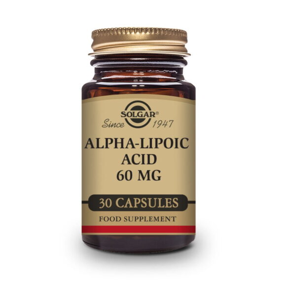 Ácido Alfalipoico 60 mg - 30 Cápsulas Veganas