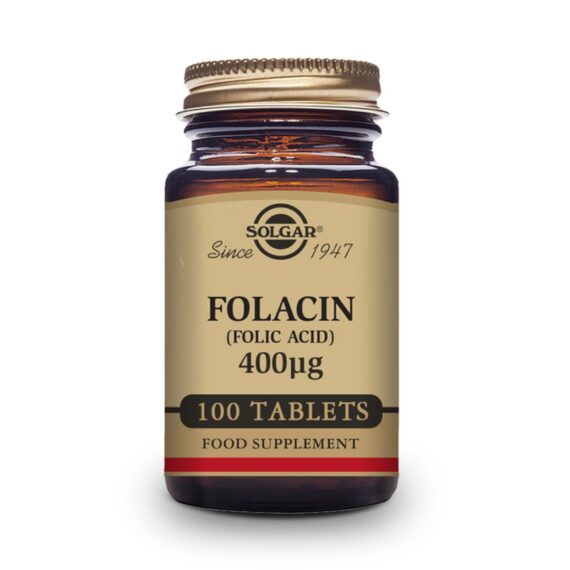 Ácido Fólico 400 mcg -Folacin- 100 Comprimidos