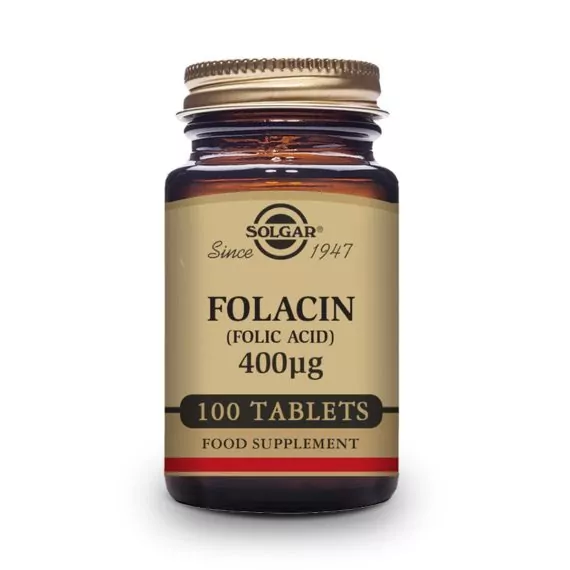 Ácido Fólico 400 mcg -Folacin- 100 Comprimidos