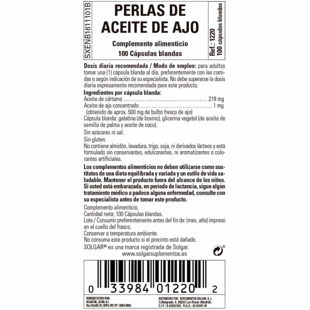 Aceite de Ajo - 100 Perlas detalle 1