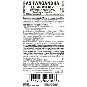 Ashwaganda – 60 Cápsulas Veganas