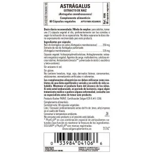 Astragalus Raíz – 60 Cápsulas Veganas