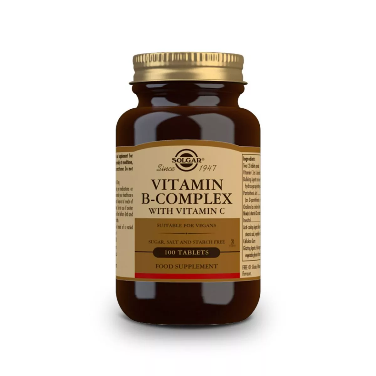 Vitamina B Complex con Vitamina C – 100 Comprimidos