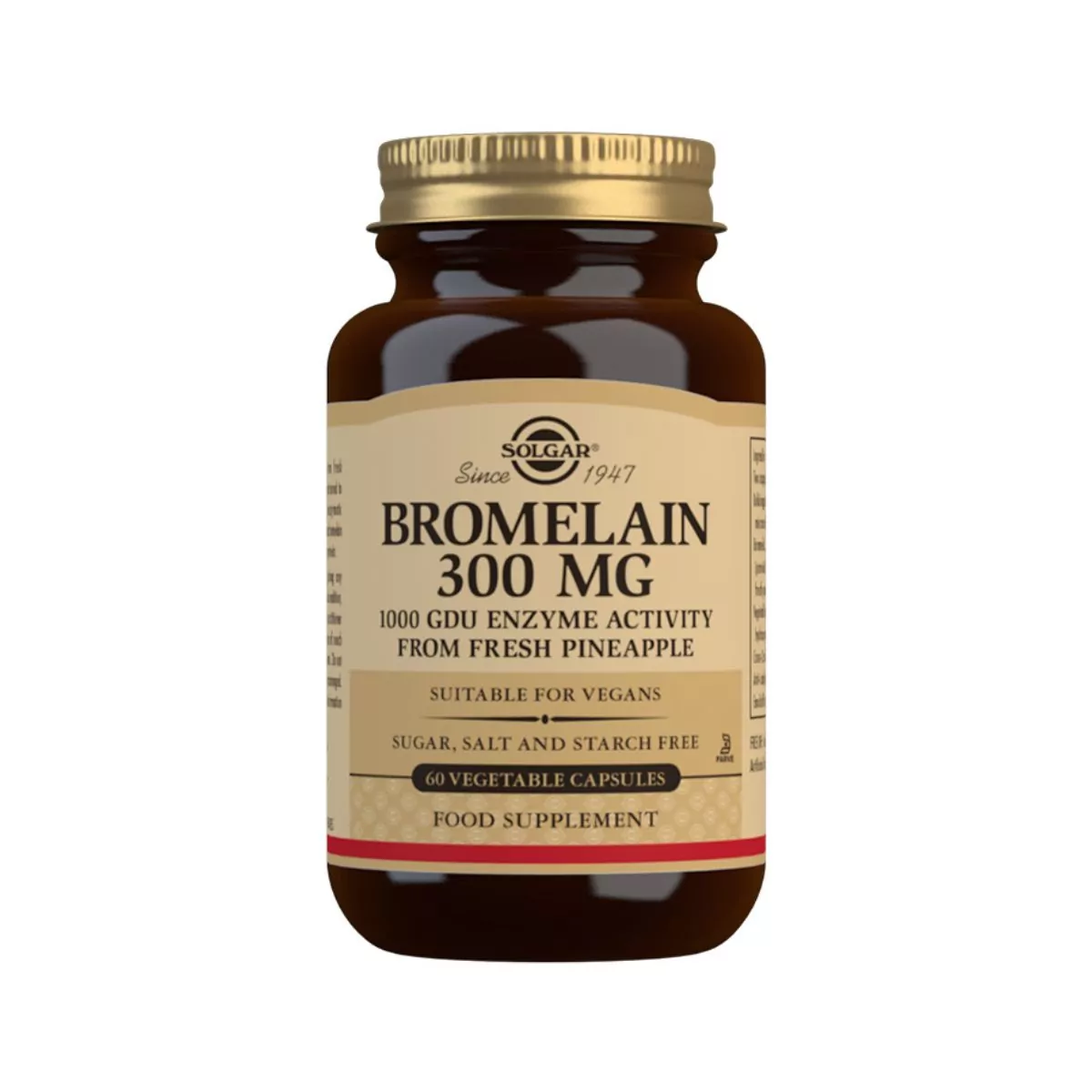 Bromelina 300 mg – 60 Cápsulas Veganas