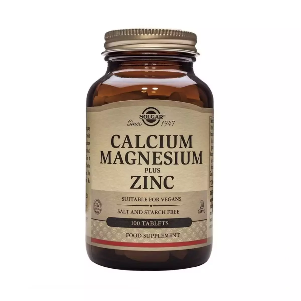 Calcio y Magnesio con Zinc – 100 Comprimidos