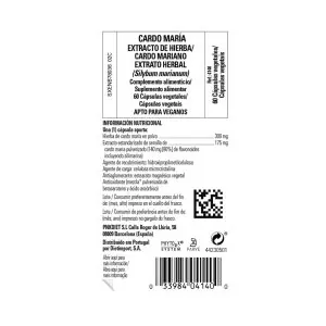 Cardo Mariano – Hierba y Semilla – 60 Capsulas Veganas