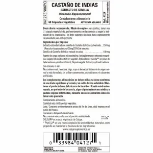 Castaño de Indias – Semilla – 60 Cápsulas Veganas