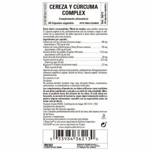 Cereza y Cúrcuma Complex – 60 Cápsulas Veganas