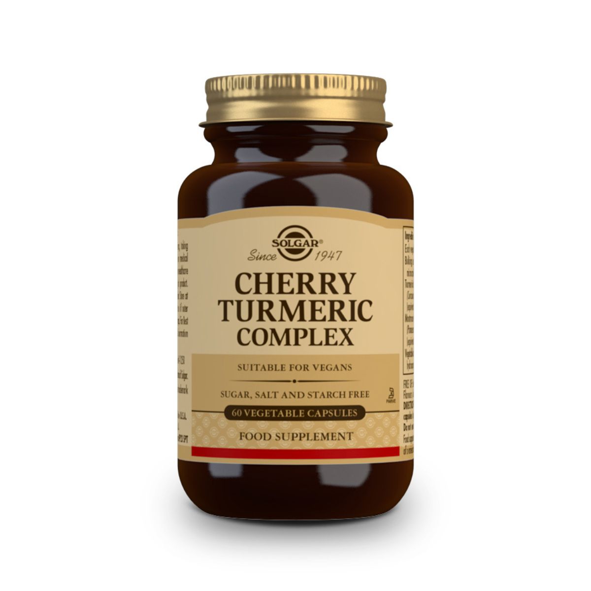 Cereza y Cúrcuma Complex – 60 Cápsulas Veganas