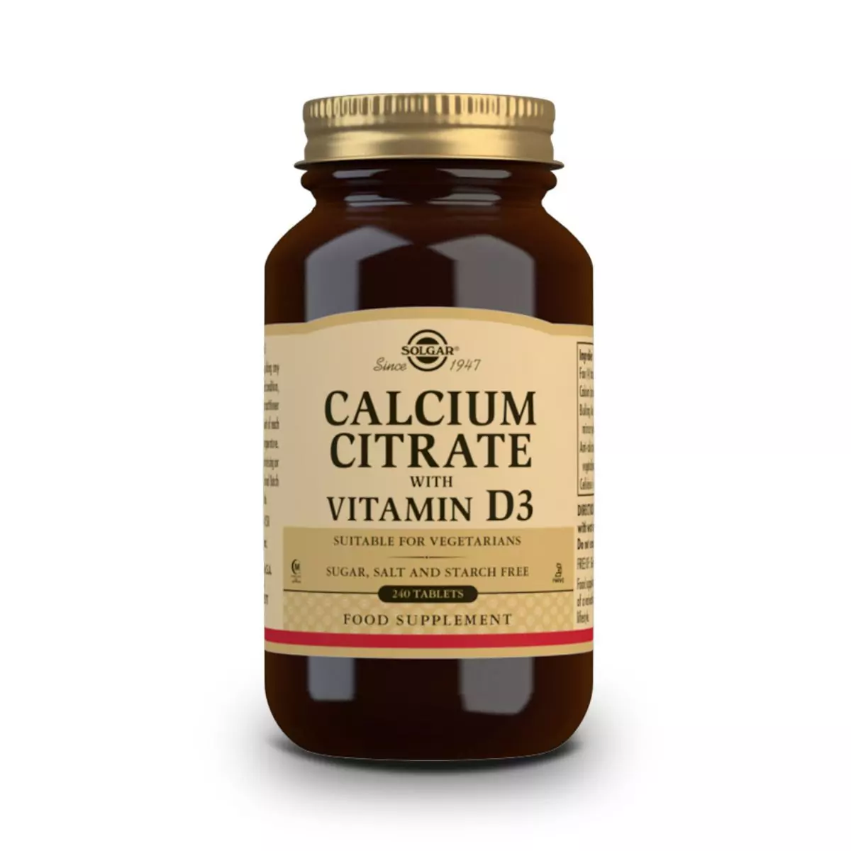 Citrato de Calcio con Vitamina D – 240 Comprimidos