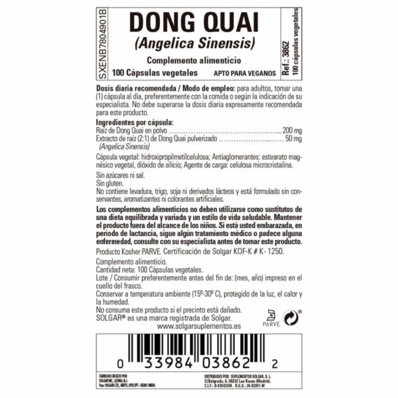 Dong Quai - 100 Cápsulas Veganas