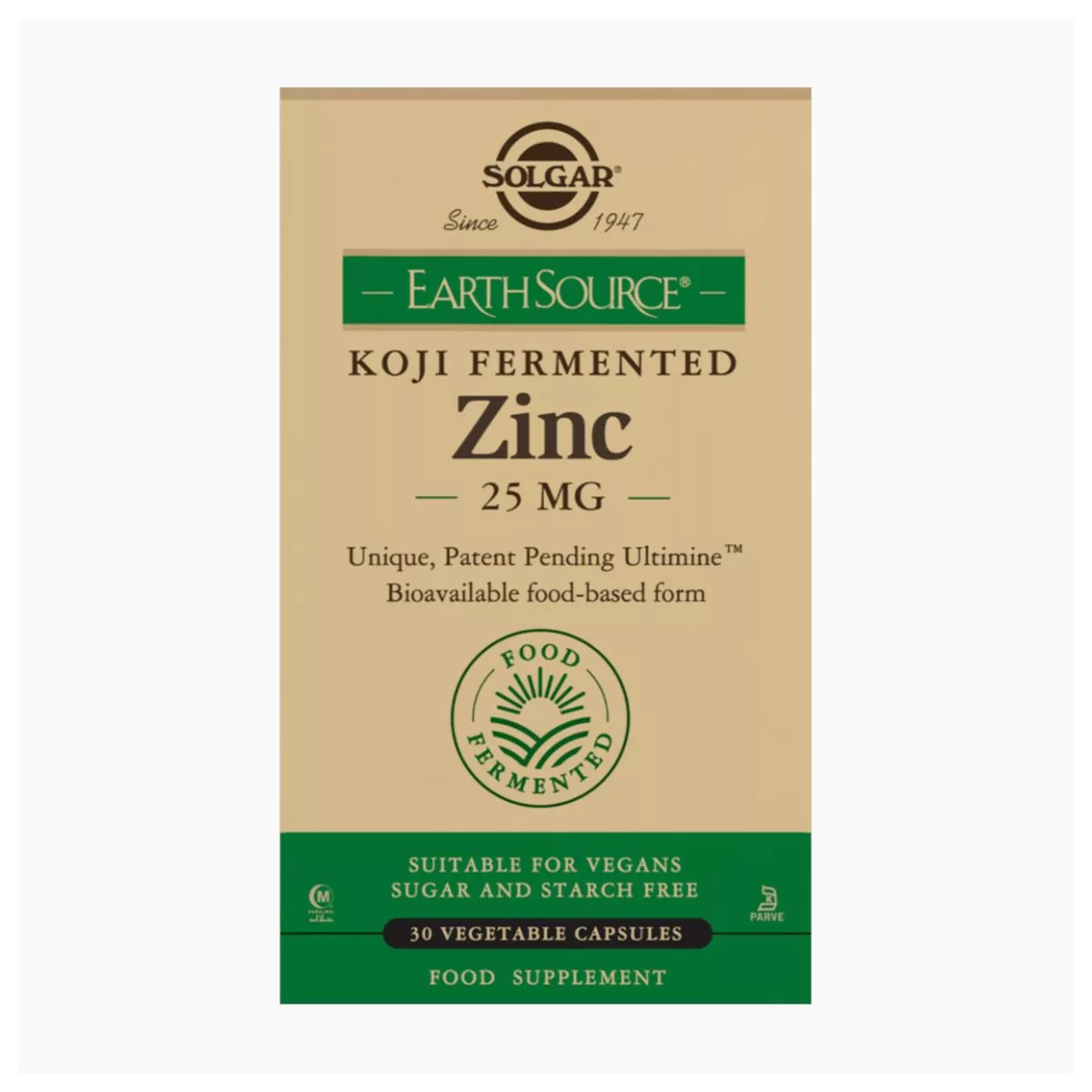 Earth Source Koji Zinc 25 mg – 30 Cápsulas Veganas