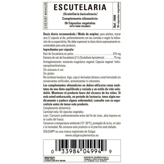Escutelaria - 50 Cápsulas Veganas