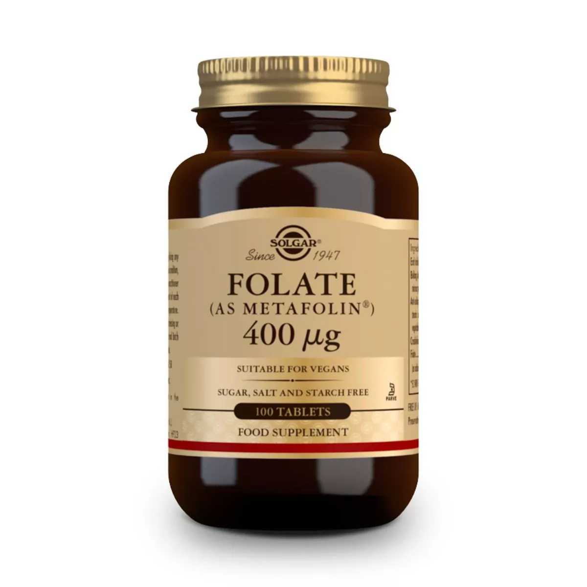 Folato – Metafolin 400 mcg – 100 Comprimidos