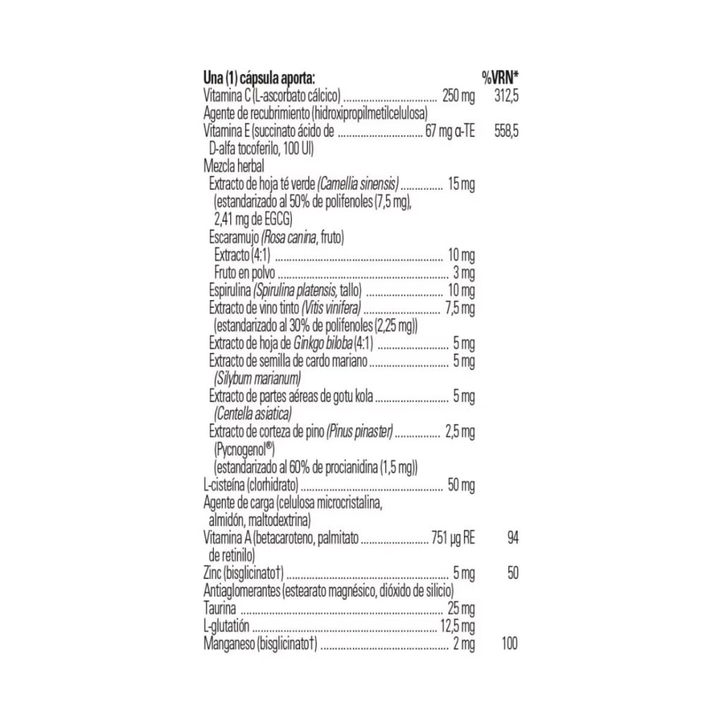 Formula Antioxidante Avanzada - 30 Capsulas Veganas