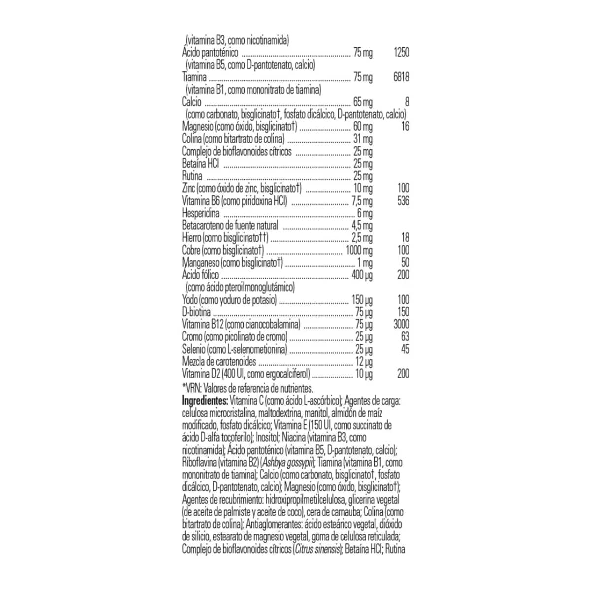Formula VM 75 – Uno al Dia – 30 Comprimidos