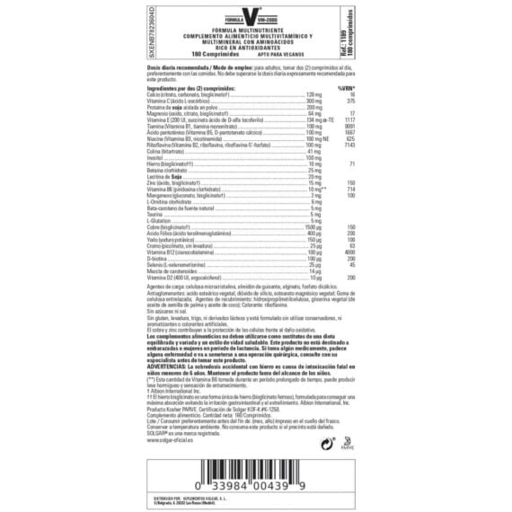 Fórmula VM-2000 - 180 Comprimidos