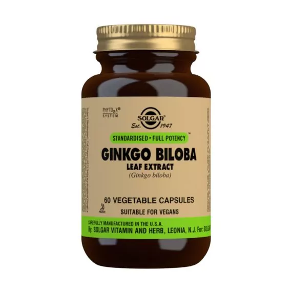 Ginkgo Biloba Hoja - 60 Cápsulas Veganas