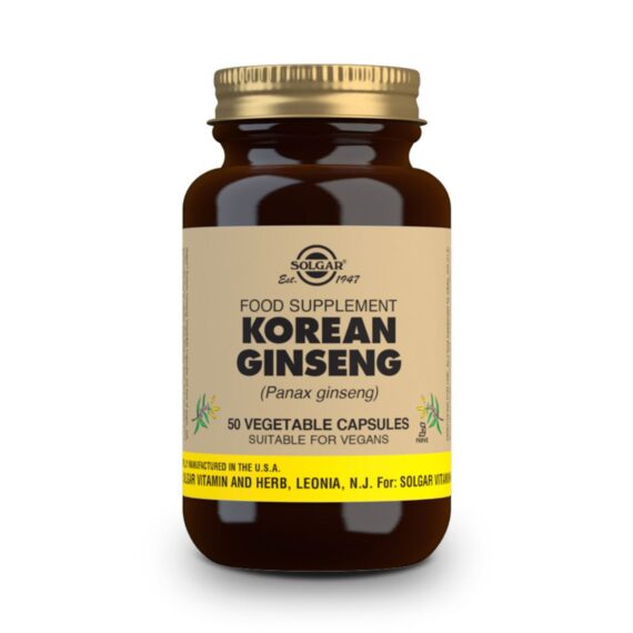Ginseng Coreano - 50 Cápsulas Veganas