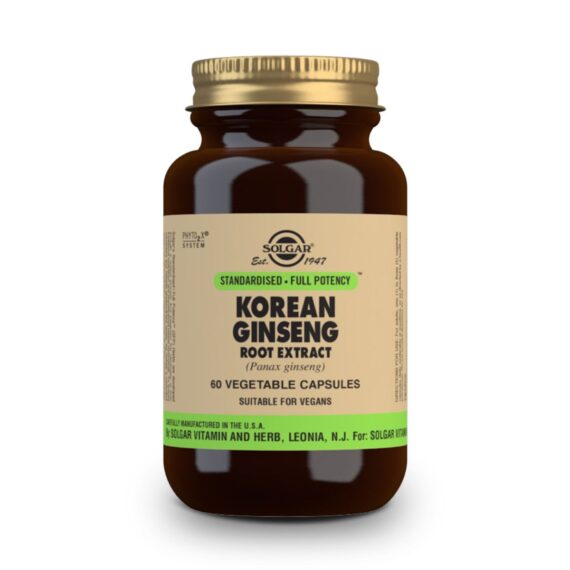 Ginseng Coreano Raíz - 60 Cápsulas Veganas