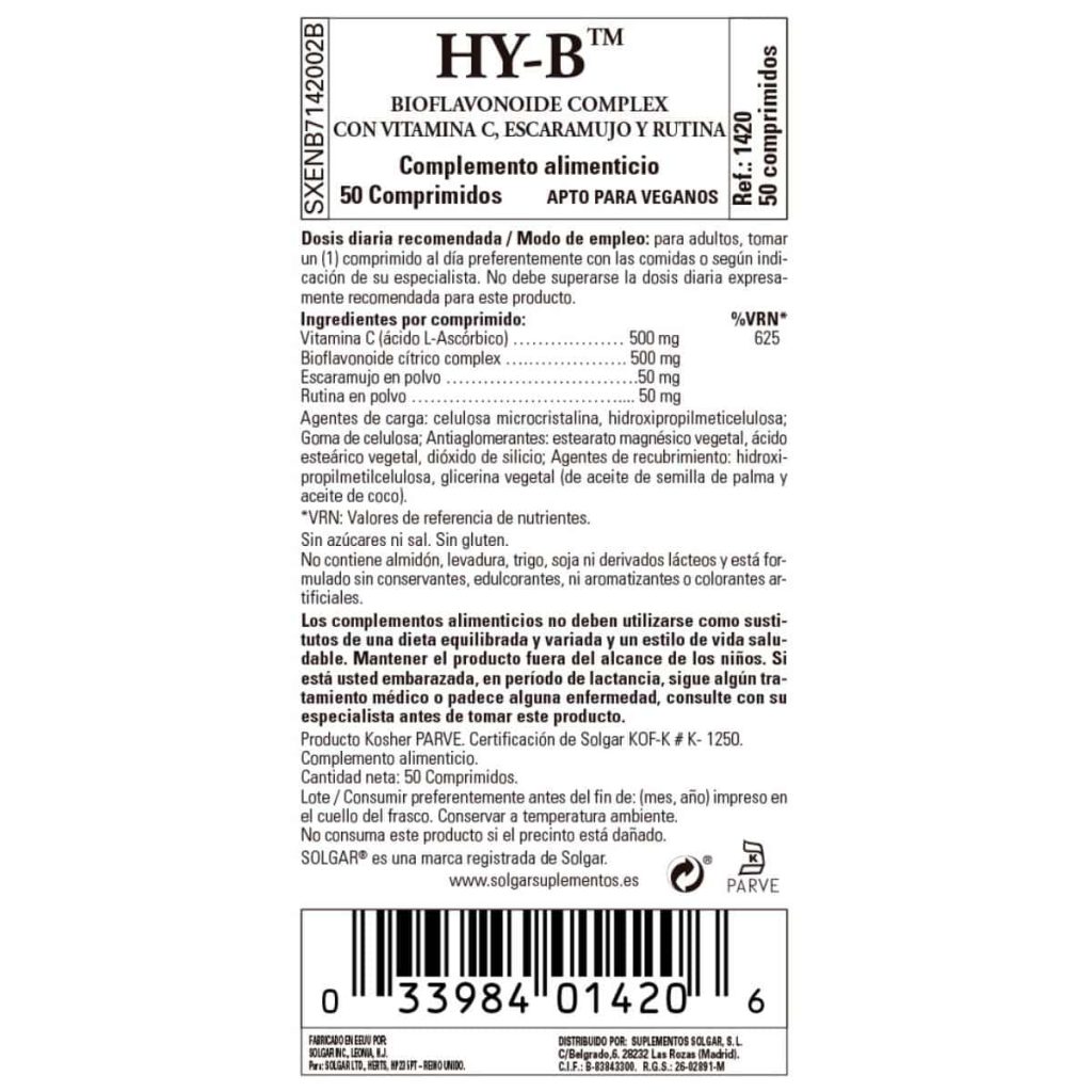 HY-BIO - 50 Comprimidos detalle 1