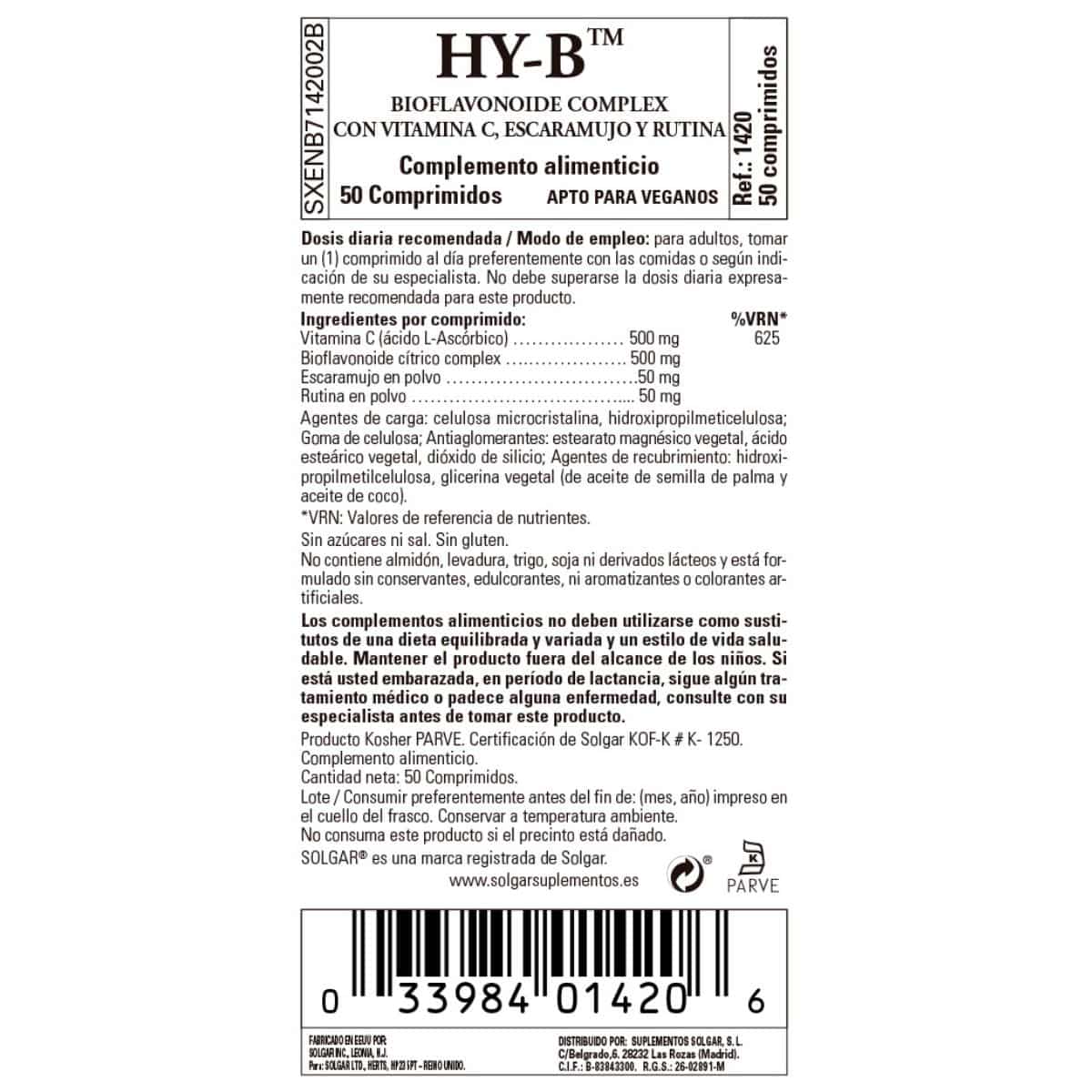 HY-BIO – 50 Comprimidos