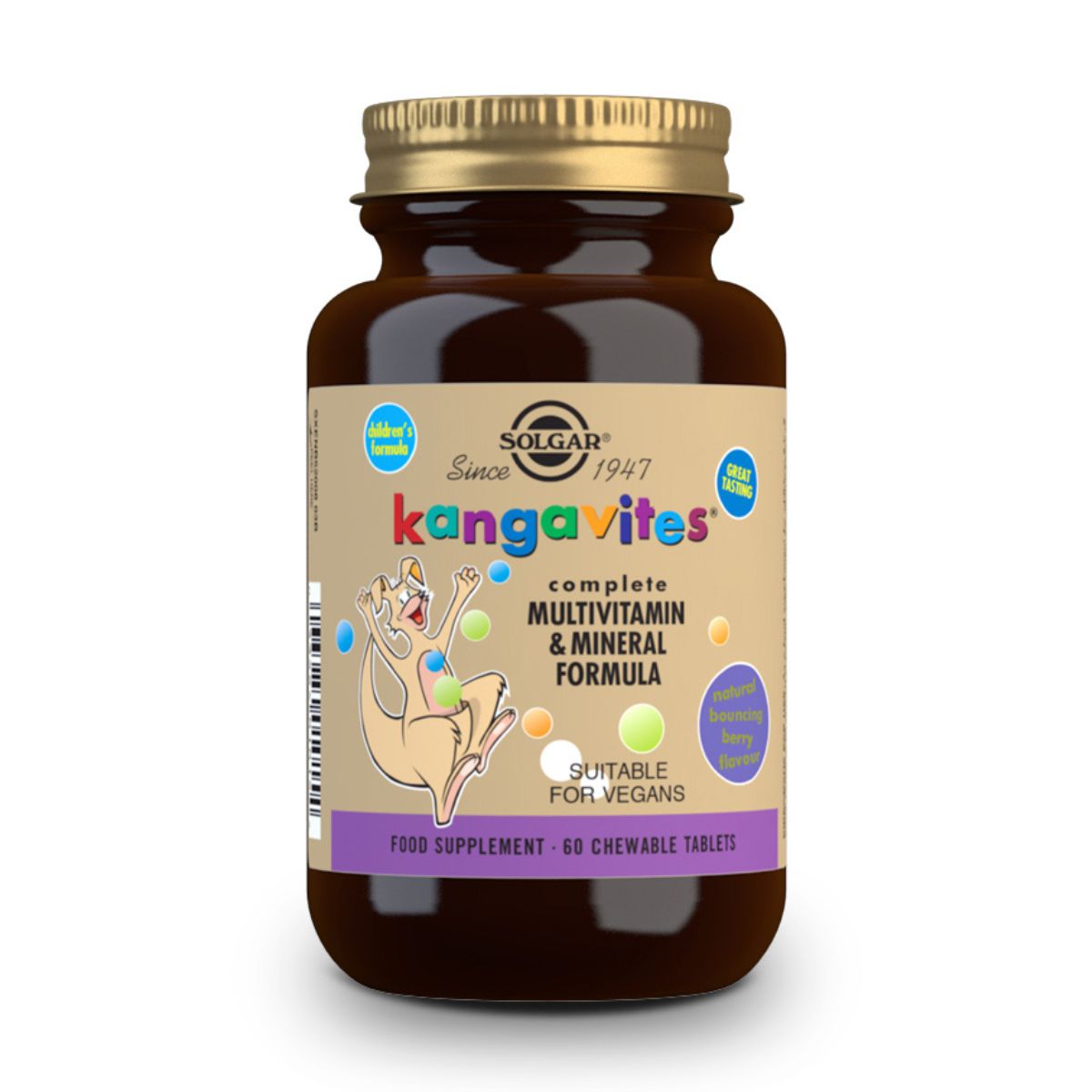 Kangavites Multi Frutas del Bosque – 60 Comprimidos Masticables