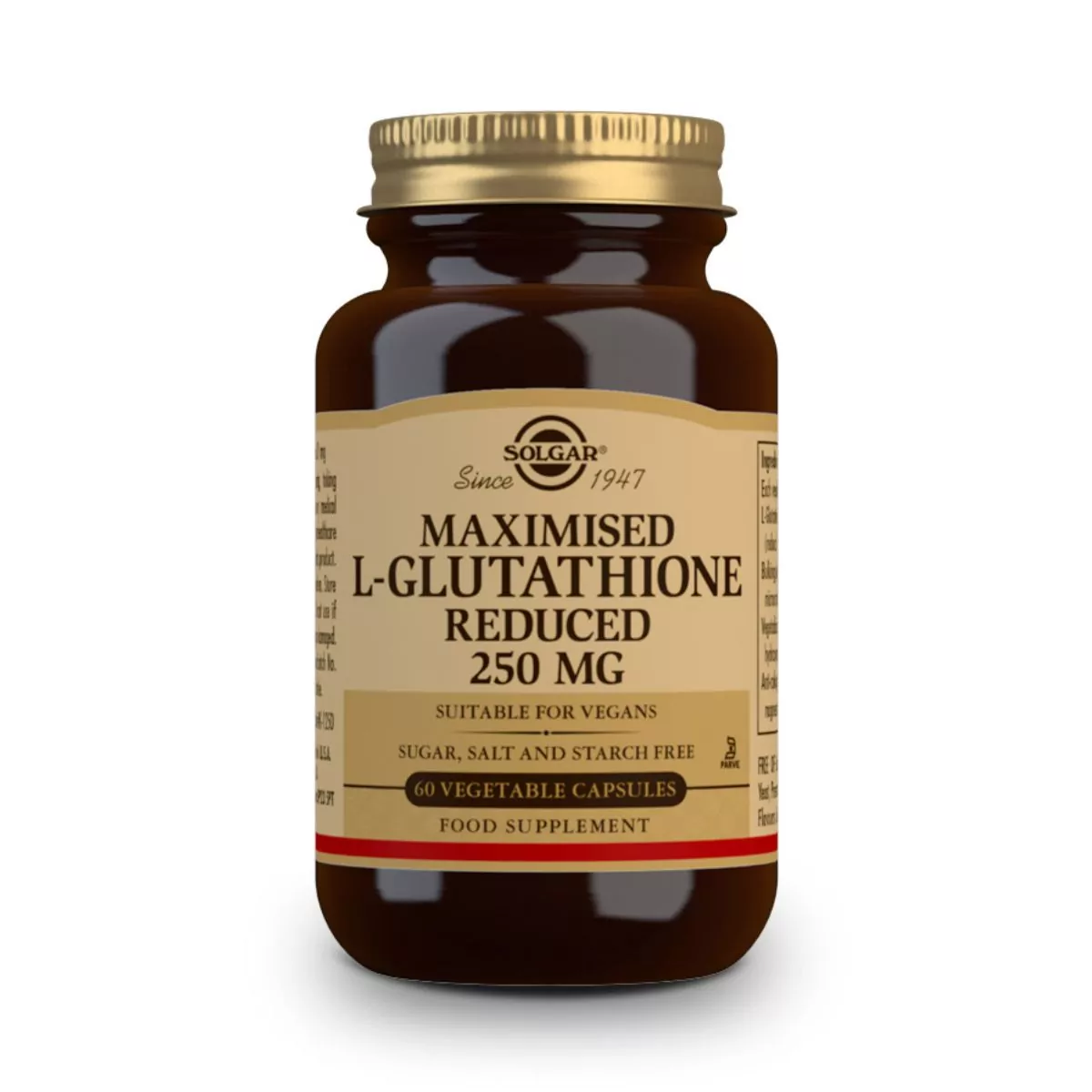 L-Glutation Maximizado 250 mg – 60 Cápsulas Veganas