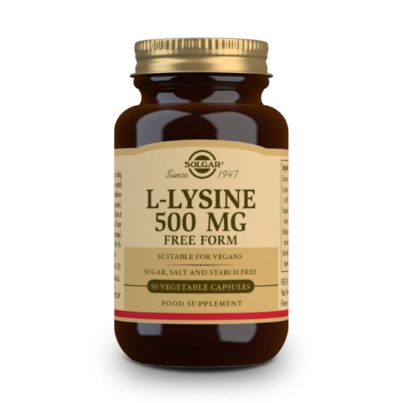 L-Lisina 500 mg - 50 Cápsulas Veganas