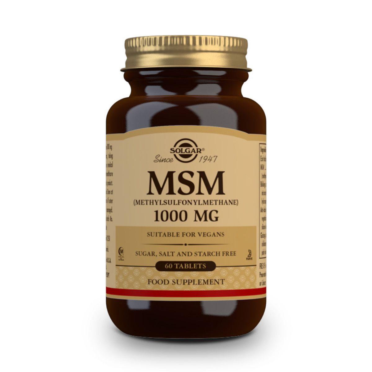MSM -Metilsulfonilmetano- 1000 mg – 60 Comprimidos