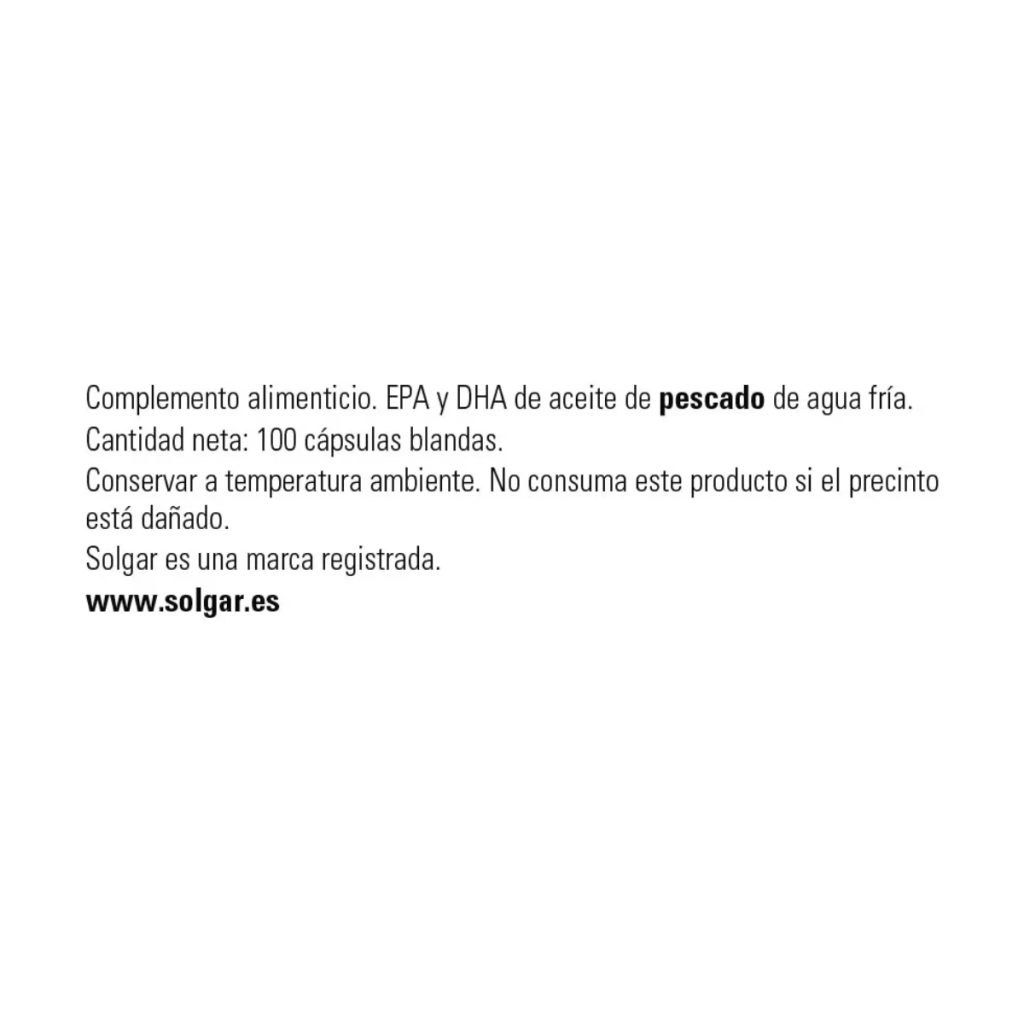 Omega 3 Triple Concentracion - 100 Capsulas Blandas