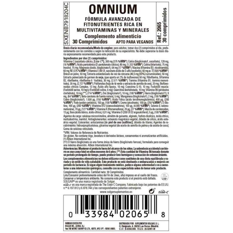 Omnium – Multifitonutrientes – 30 Comprimidos