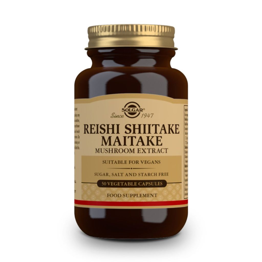 Reishi, Shiitake y Maitake - 50 Cápsulas Veganas