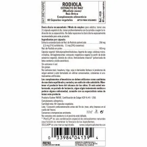 Rodiola -Raíz- 60 Cápsulas Veganas